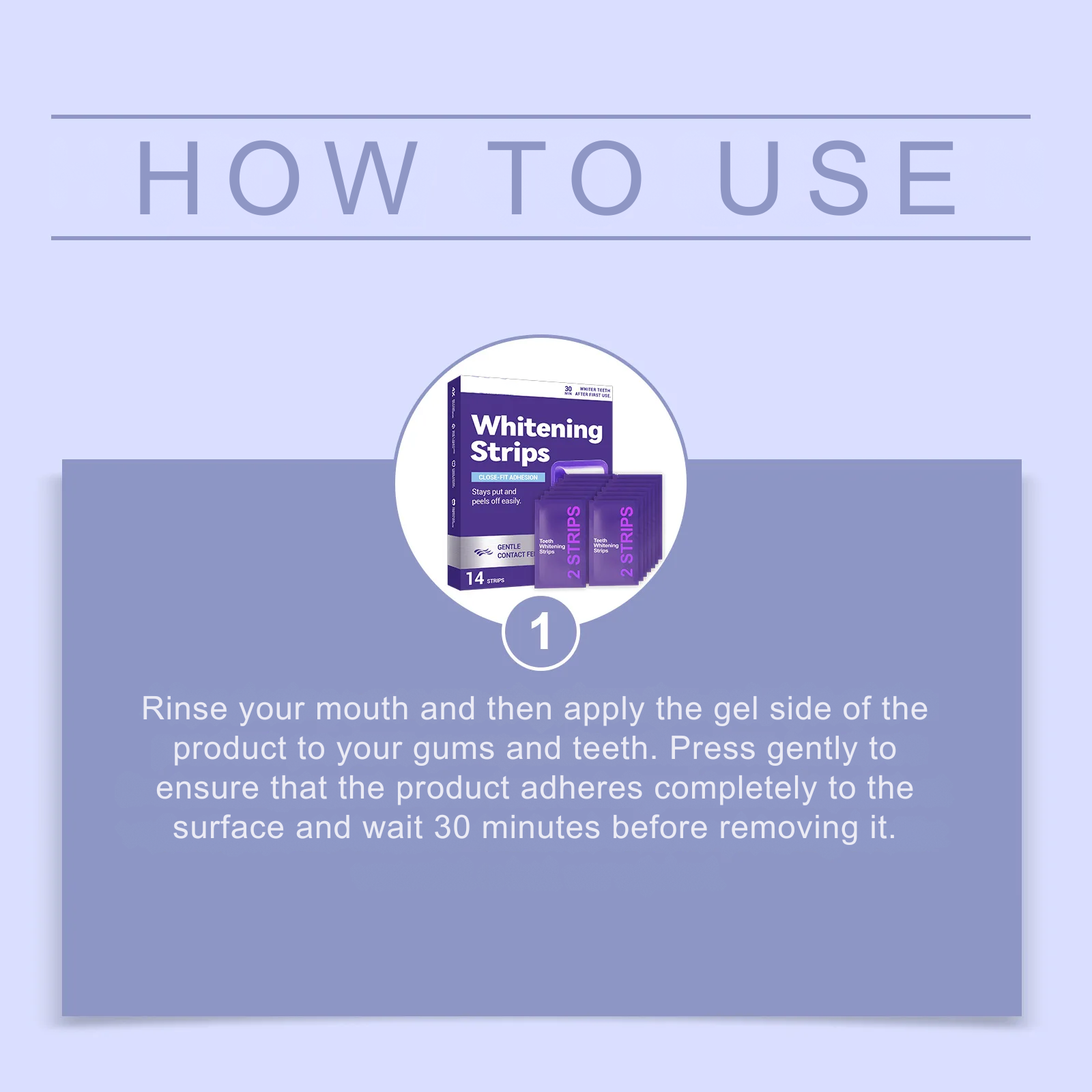 Purple Teeth Whitening Strips